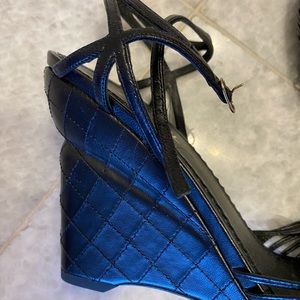 Chanel leather strappy sandals